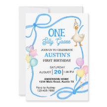 Ein Alberner Gänsejunge zum ersten Geburtstag