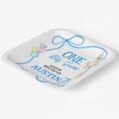 Ein Alberner Gänsejunge zum ersten Geburtstag Pappteller (Gewinkelt)