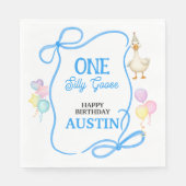 Ein Alberner Gänsejunge zum ersten Geburtstag Serviette (Vorderseite)