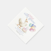 Ein Alberner Gänsename Datum 1. Geburtstag Serviette (Ecke)