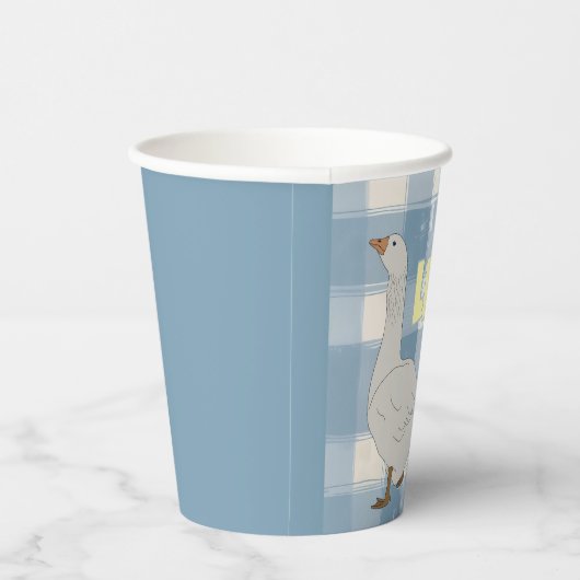 Ein Alberner Gänsepokal Pappbecher (Rechts)