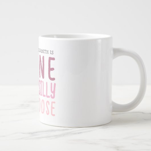 Ein Alberner Gänserosa Geburtstag Jumbo-Tasse (Rechts)