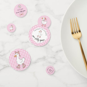 Ein Alberner Gänserosa Geburtstag Konfetti