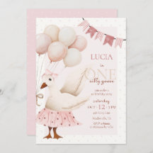 Ein Alberner Gänserosa Pastell 1. Geburtstag