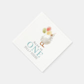 Ein Alberner Goose Boy Blue 1. Geburtstag Serviette (Ecke)