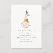 Ein Albernes Gänse 1. Geburtstag Party Dankeskarte (Vorderseite)