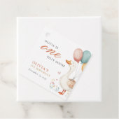 Ein Albernes Gänse 1. Geburtstag Party Geschenkanhänger (Beispiel)