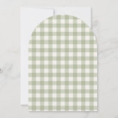 Ein Albernes Gänse, individueller Grüner 1. Geburt Einladung (Rückseite)