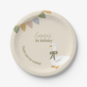 Ein Albernes Gänse-Kindergeburtstag-Party Pappteller