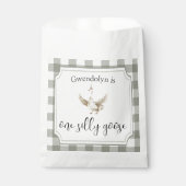 Ein Albernes Gänse-Niedliches Party des 1. Geburts Geschenktütchen (Vorderseite)