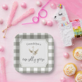 Ein Albernes Gänse-Niedliches Party des 1. Geburts Pappteller (Party)