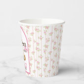 Ein Albernes Gänse Personalisiert Rosa 1. Geburtst Pappbecher (Links)