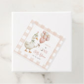 Ein Albernes Gänsebaby 1. Geburtstag Geschenkanhänger (Beispiel)