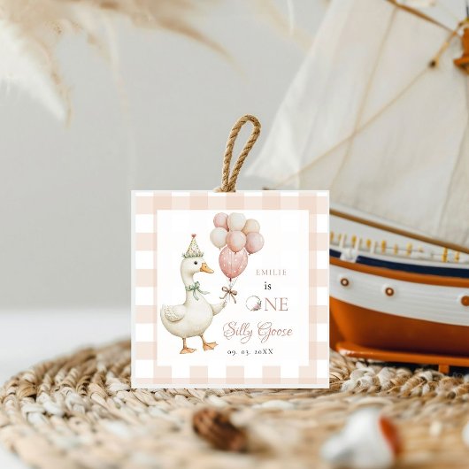 Ein Albernes Gänsebaby 1. Geburtstag Geschenkanhänger