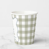 Ein Albernes Gänseblau und grün Pappbecher (Links)