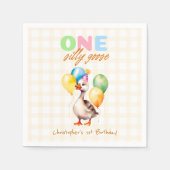 Ein Albernes Gänsegelber Geschlecht, neutraler Gin Serviette (Vorderseite)