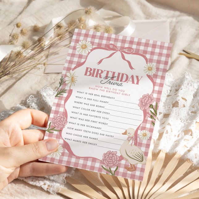 Ein Albernes Gänsehüchlein Rosa 1. Geburtstagtrivi (Von Creator hochgeladen)