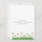 Ein Albernes Gänsehühnchen zum ersten Geburtstag Einladung (Rückseite)