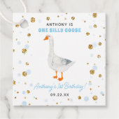 Ein Albernes Gänsejubiläum 1. Geburtstag Party Geschenkanhänger (Vorderseite)