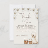 Ein Albernes Gänseneutrales Babydusche-Party Dankeskarte (Vorderseite)