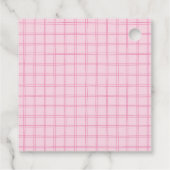 Ein Albernes Gänsepink-Handgezogenes Mädchen 1. Ge Geschenkanhänger (Rückseite)