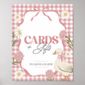 Ein Albernes GänserGirl Pink Karten und Geschenke Poster (Vorne)