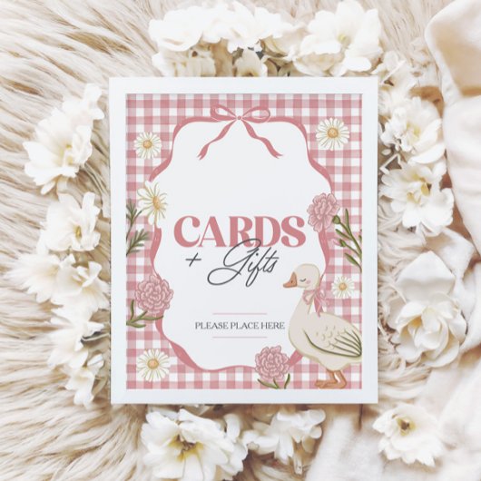 Ein Albernes GänserGirl Pink Karten und Geschenke Poster