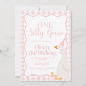 Ein Albernes Gänserosa Einladung (Vorderseite)