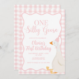 Ein Albernes Gänserosa Einladung