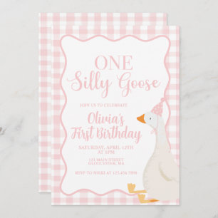 Ein Albernes Gänserosa Einladung