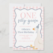 Ein Albernes Gänserosa Einladung (Vorderseite)