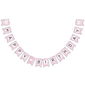 Ein Albernes Gänserosa Geburtstagsbanner Wimpelkette (Alle)