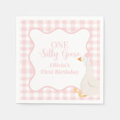 Ein Albernes Gänserosa Serviette (Vorderseite)