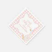 Ein Albernes Gänserosa Serviette (Ecke)