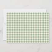 Ein Albernes Gänseweihnachtsgrün 1. Geburtstag Fot Dankeskarte (Rückseite)