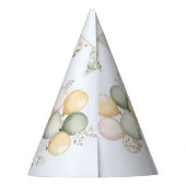 Ein Albernes Goose Blue Bow Wappen Vintag Partyhütchen (Rückseite)