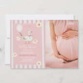 Ein Albernes Goose Daisy Girl Duschbad Foto Einladung (Vorderseite)