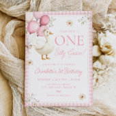 EIN ALBERNES GOOSE Geburtstag Erster Geburtstag Ei Einladung