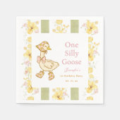 Ein Albernes Goose Paper Napkin Serviette (Vorderseite)