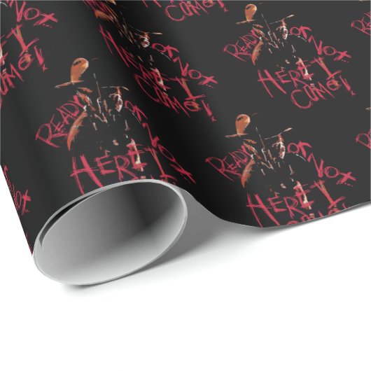 Ein Albtraum an der Elm Street | Bereit oder nicht Geschenkpapier (Rolleneckpunkt)