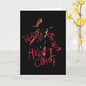 Ein Albtraum an der Elm Street | Bereit oder nicht Karte (Gelbe Blume)