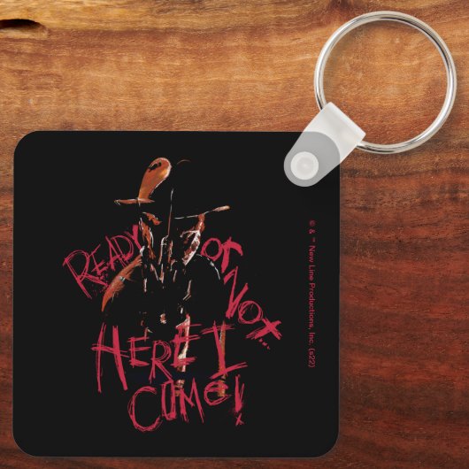 Ein Albtraum an der Elm Street | Bereit oder nicht Schlüsselanhänger (Rückseite)