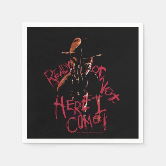 Ein Albtraum an der Elm Street | Bereit oder nicht Serviette (Vorderseite)