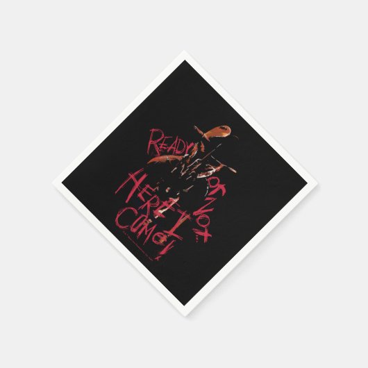 Ein Albtraum an der Elm Street | Bereit oder nicht Serviette (Ecke)