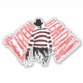 Ein Albtraum an der Elm Street | Dream Demon Fredd Aufkleber (Vorderseite)