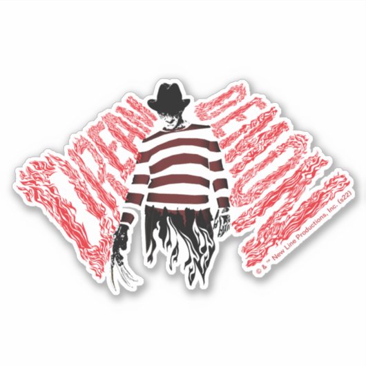 Ein Albtraum an der Elm Street | Dream Demon Fredd Aufkleber (Vorderseite)