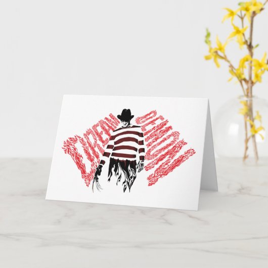 Ein Albtraum an der Elm Street | Dream Demon Fredd Karte (Gelbe Blume)