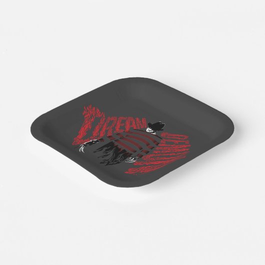 Ein Albtraum an der Elm Street | Dream Demon Fredd Pappteller (Gewinkelt)