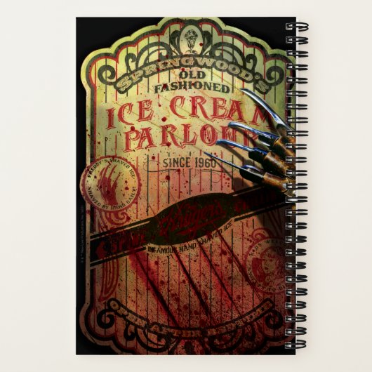 Ein Albtraum an der Elm Street | Eiscreme aus Spri Notizblock (Rückseite)