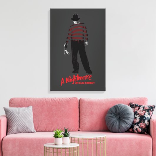 Ein Albtraum an der Elm Street | Freddy Krueger Leinwanddruck (Insitu (Wohnzimmer))
